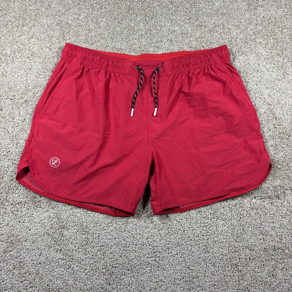 Legends Luka Mens Red Athletic Training Running Shorts XL 5 Inch Inseam